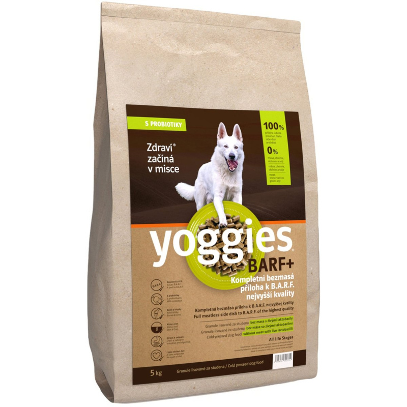 BARF+ příloha k syrovému masu, lisovaná za studena Yoggies  5 kg