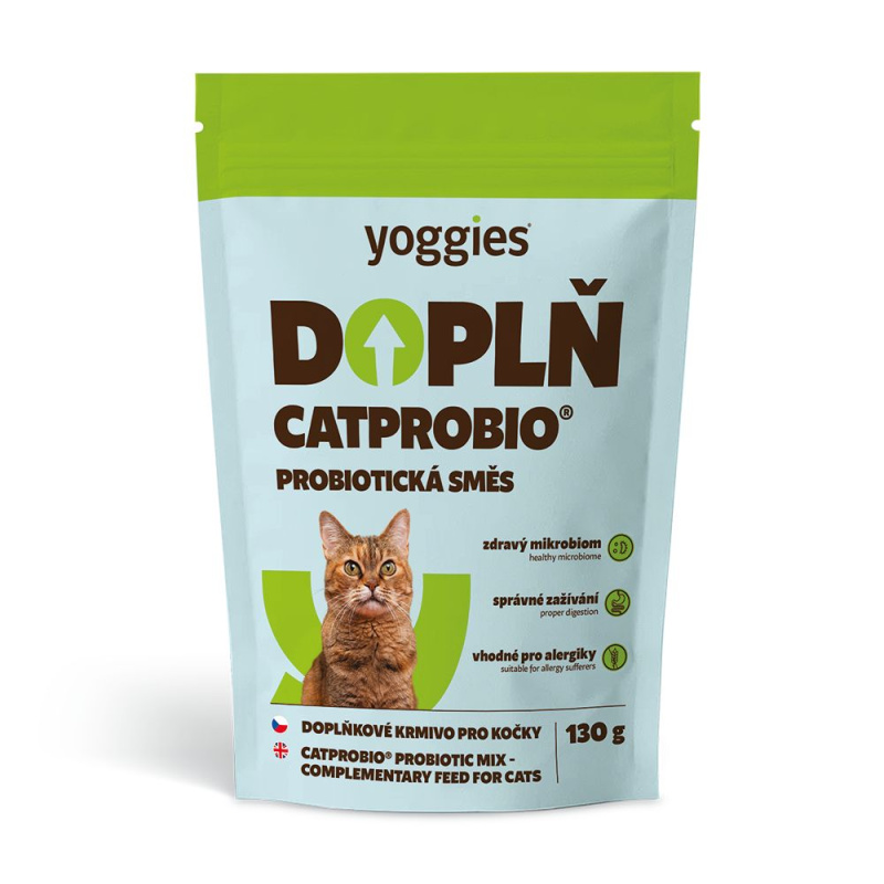 Yoggies CatProBio, probiotická směs pro kočky 130g