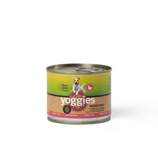 200 g Yoggies drůbeží konzerva se zeleninou a ovesnými vločkami