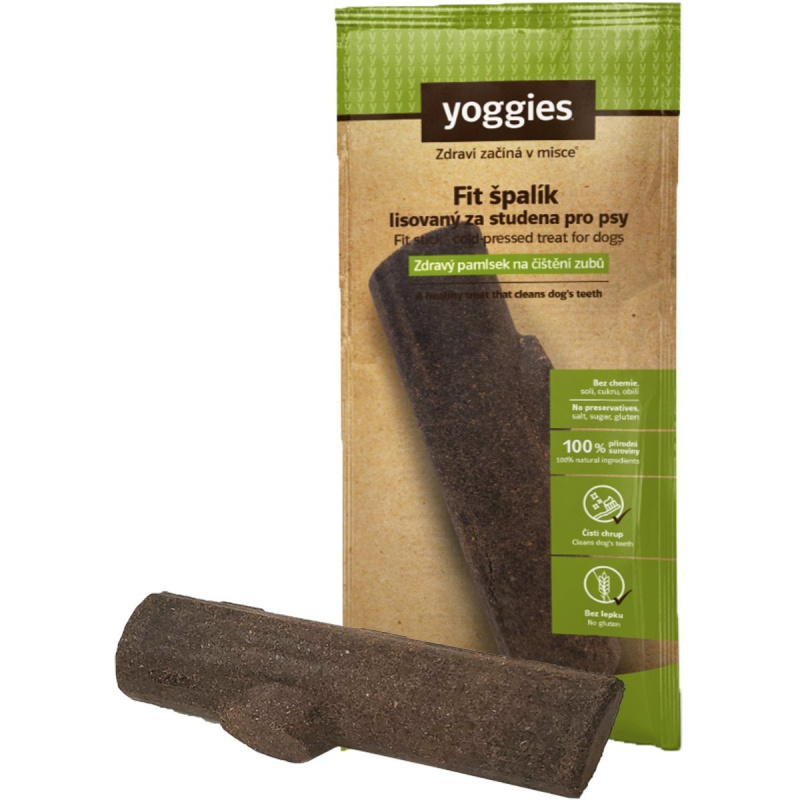 Yoggies Fit špalík pro psy – zdravý pamlsek pro čištění zubů