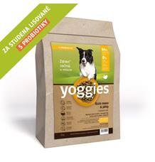 Monoproteinové granule Yoggies s krůtím masem a jáhly, lisované za studena s probiotiky 20 kg + Fit kostičky Yoggies pro psy 2x47g 