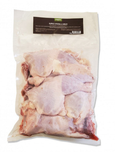 1 kg Yoggies B.A.R.F. Kuřecí stehna a ořezy
