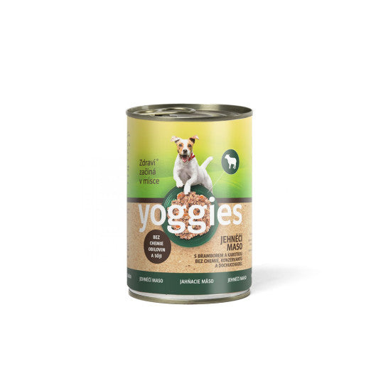 Yoggies Jehněčí konzerva pro psy s bramborem a karotkou