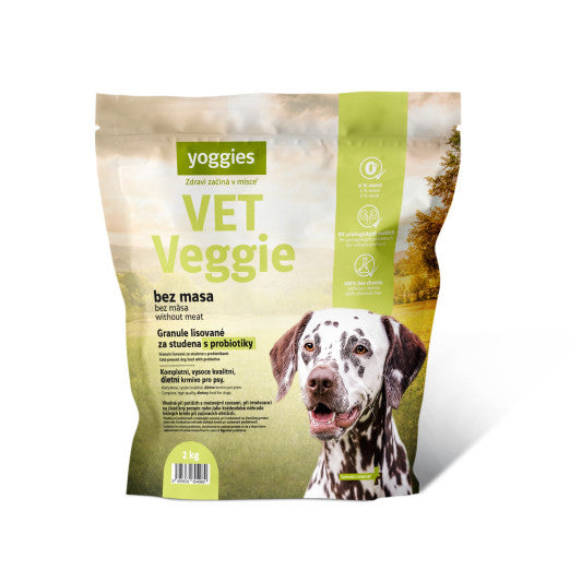 2 kg Yoggies VET Veggie bez masa, granule lisované za studena s probiotiky