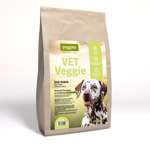 5 kg Yoggies VET Veggie bez masa, granule lisované za studena s probiotiky