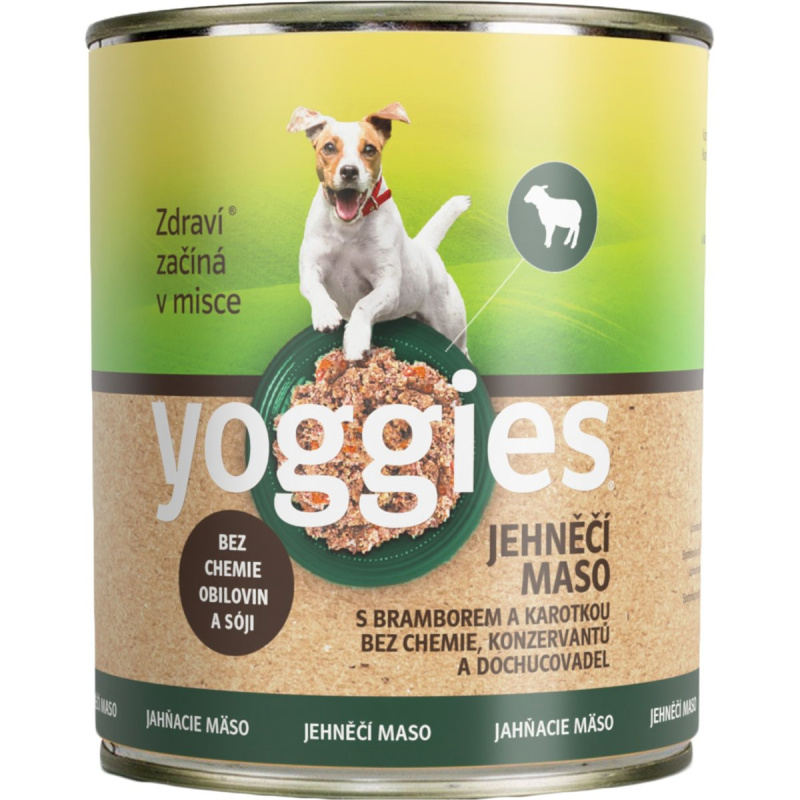 Yoggies Jehněčí konzerva pro psy s bramborem a karotkou