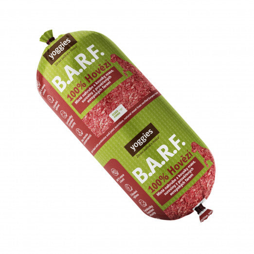 Yoggies B.A.R.F. Hovězí s probiotiky a kloubní výživou, mražené