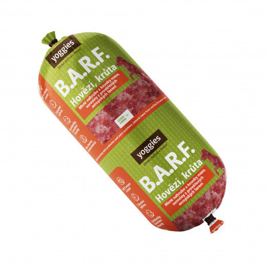 1300 g Yoggies B.A.R.F. Hovězí a krůta s probiotiky