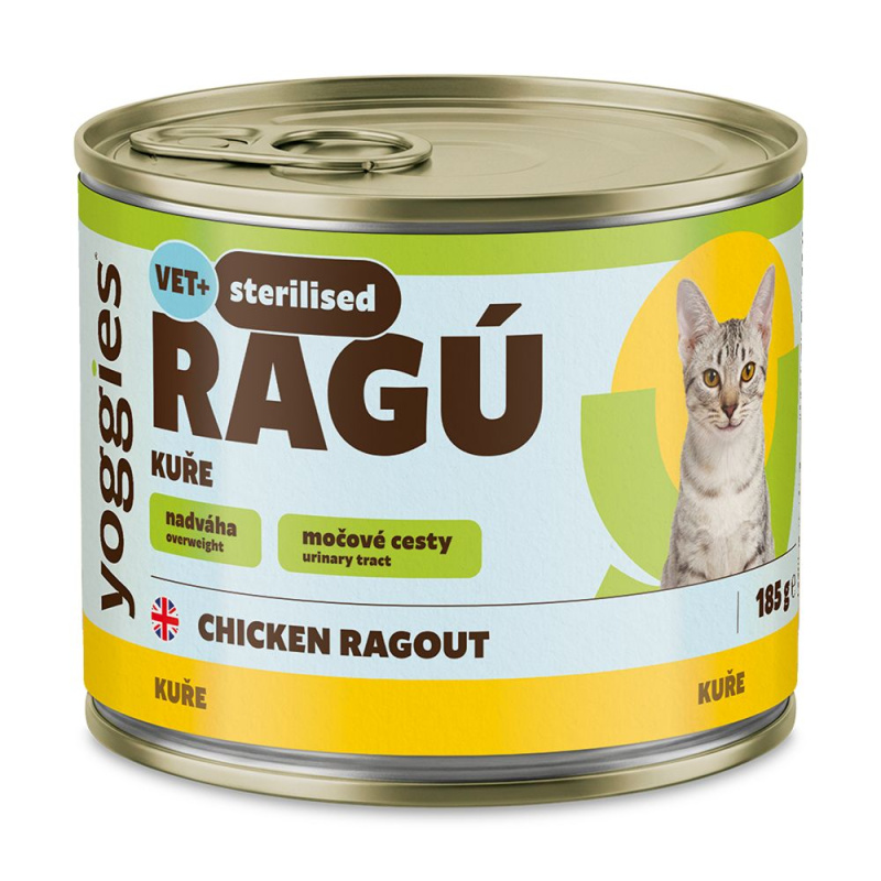 Yoggies Ragú pro kastrované kočky kuřecí monoprotein