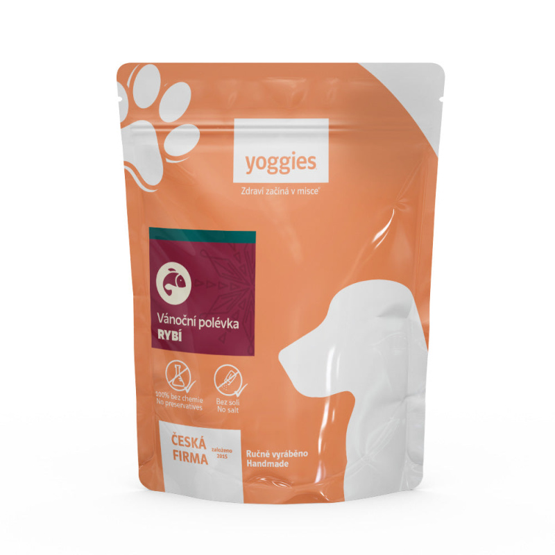 Yoggies Vánoční rybí polévka s treskou pro psy