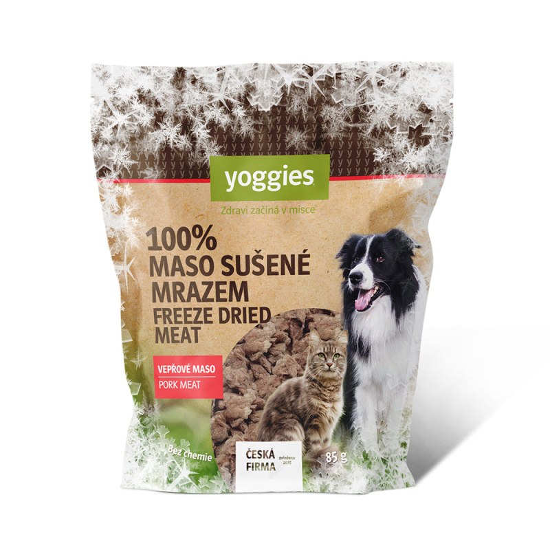 Yoggies Mrazem sušené vepřové maso (lyofilizované) 85 g