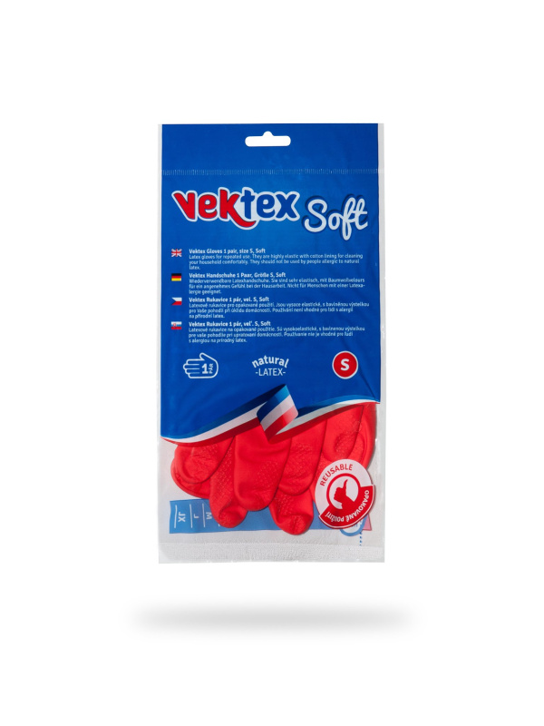Úklidové rukavice Vektex SOFT - velikost S