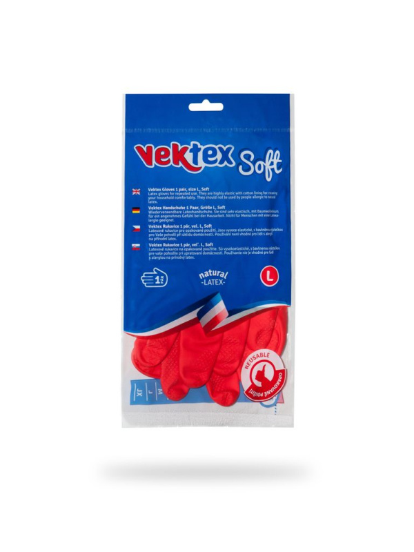 Úklidové rukavice Vektex SOFT - velikost L