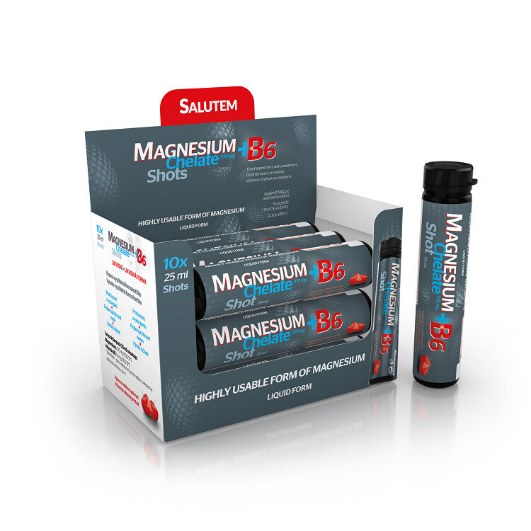 SALUTEM Magnesium Chelate + B6 cherry 10 x 25 ml