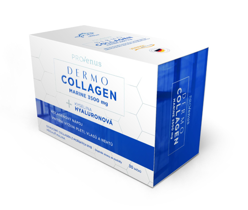 DERMOCOLLAGEN Marine ProVenus s malinovou příchutí 30 sáčků
