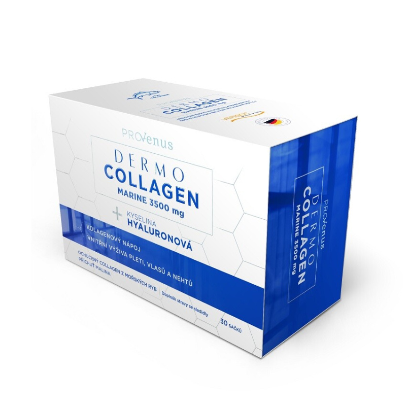 DERMOCOLLAGEN Marine ProVenus s malinovou příchutí 30 sáčků