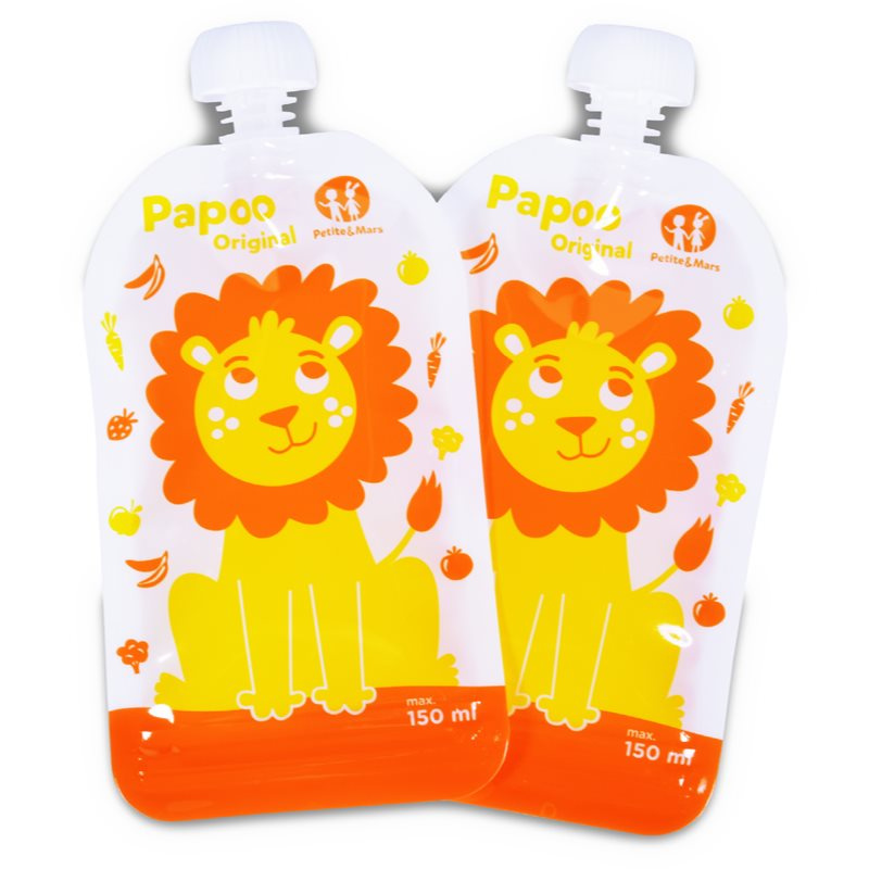 Petite&Mars Papoo kapsička na jídlo Lion 6x150 ml