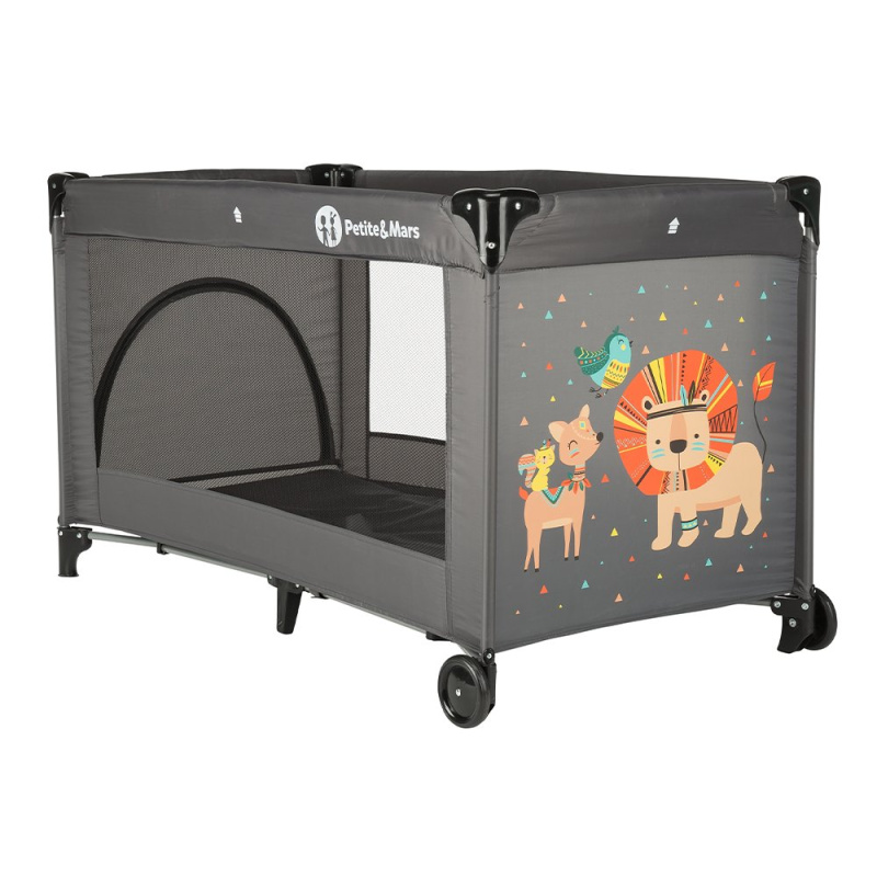 Postýlka cestovní Koot Lion Grey Petite&Mars