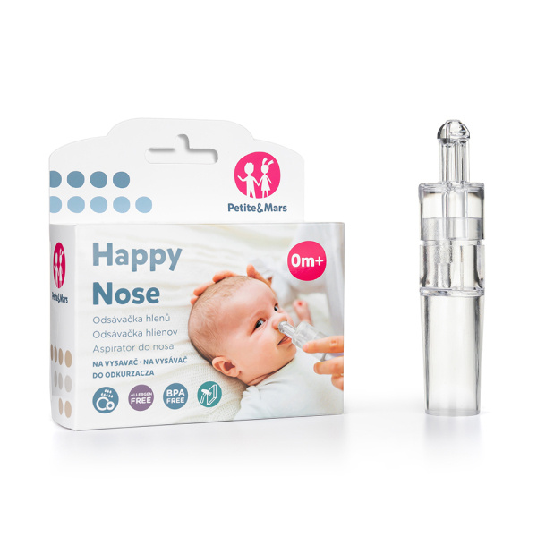 Petite&Mars Happy Nose odsávačka nosních hlenů 0 m+ 1 ks