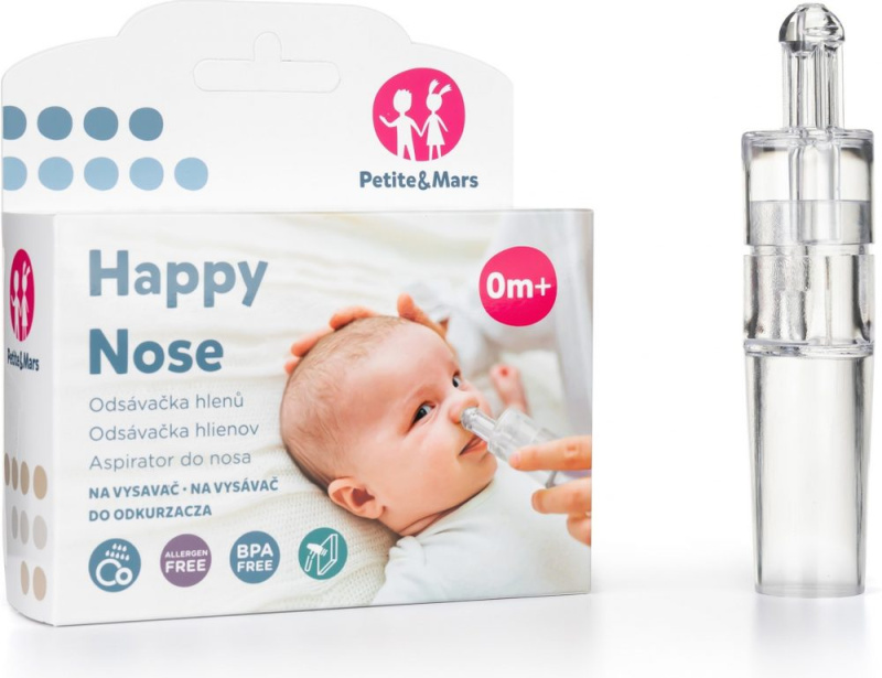 Petite&Mars Happy Nose odsávačka nosních hlenů 0 m+ 1 ks
