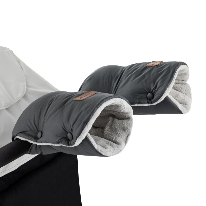 Petite&Mars Jasie Charcoal Grey rukávníky na kočárek 1 ks