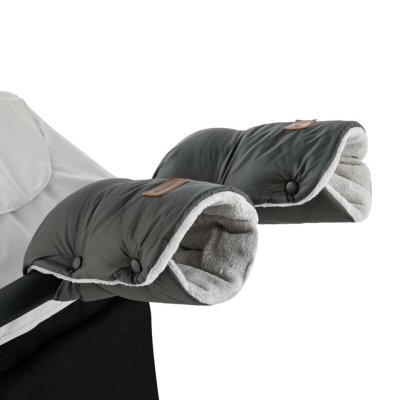 Petite&Mars Jasie Charcoal Grey rukávníky na kočárek 1 ks