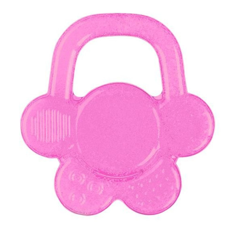 BabyOno Be Active Gel Teether kousátko Pink Flower 1 ks