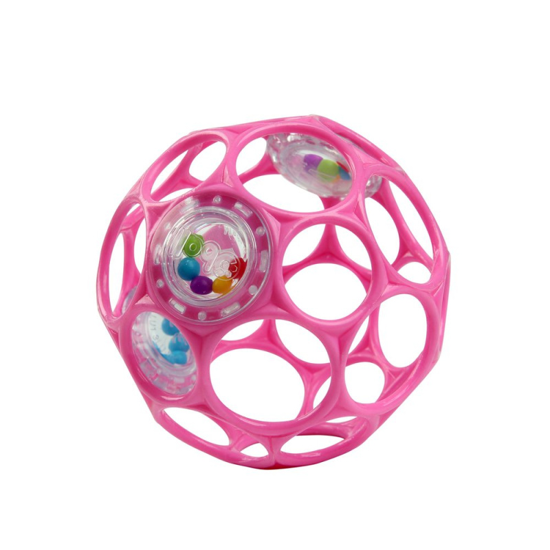 Oball Rattle chrastítko 0 m+ Dark pink 1 ks