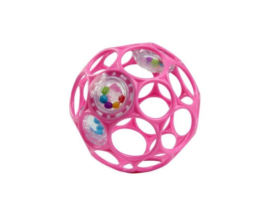Oball Rattle chrastítko 0 m+ Dark pink 1 ks