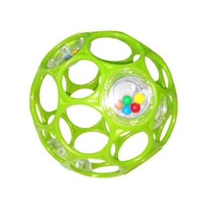 Oball Hračka Oball Rattle 10 cm, tyrkysová