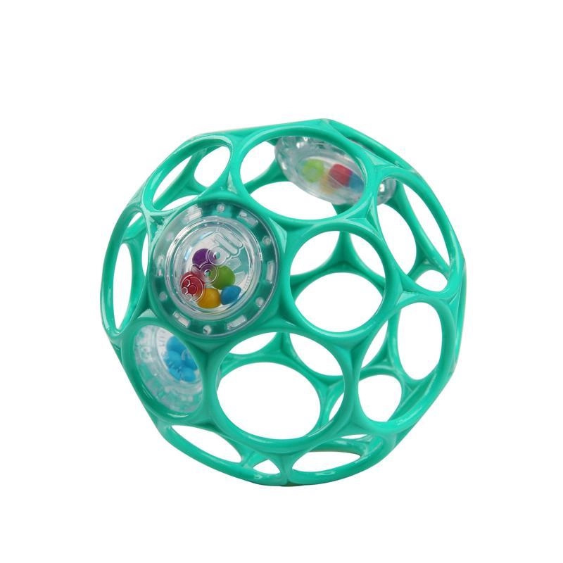 Oball Hračka Oball Rattle 10 cm, tyrkysová