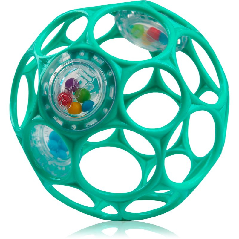 Oball Hračka Oball Rattle 10 cm, tyrkysová