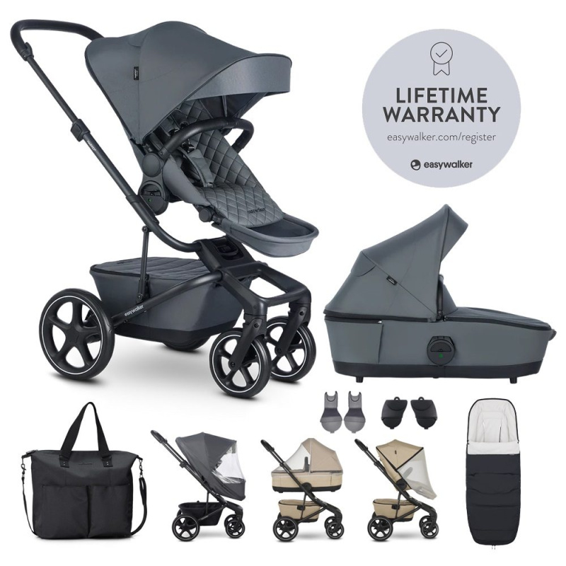 Easywalker Kočárek kombinovaný Harvey⁵ Premium Mineral Grey XXL RWS