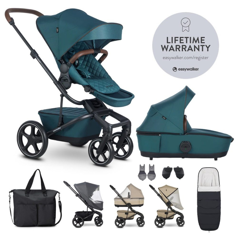 Easywalker Kočárek kombinovaný Harvey⁵ Premium Jade Green XXL RWS