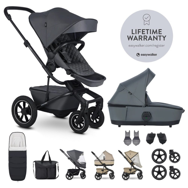 Easywalker Kočárek kombinovaný Harvey⁵ Premium Mineral Grey XXL AIR