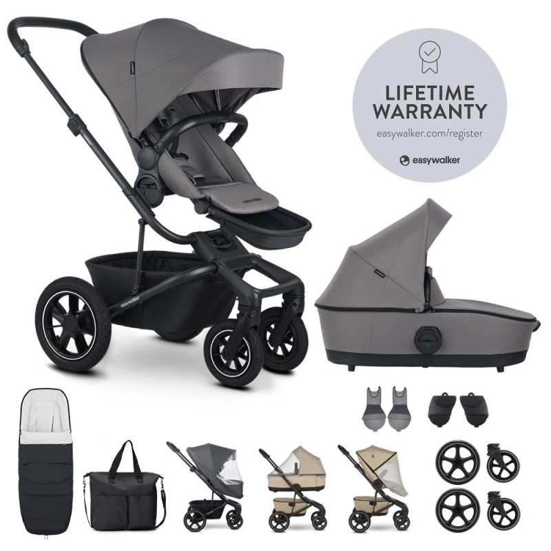 Easywalker Kočárek kombinovaný Harvey⁵ Pebble Grey XXL AIR