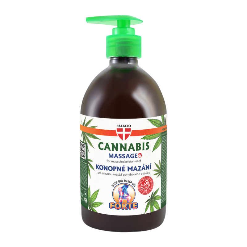 Palacio Konopné mazání Forte s pumpičkou, 500 ml