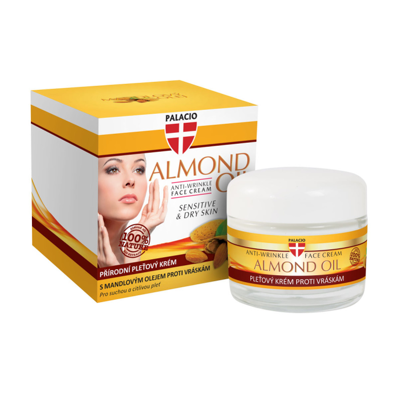Palacio Mandlový výživný pleťový krém, 50 ml