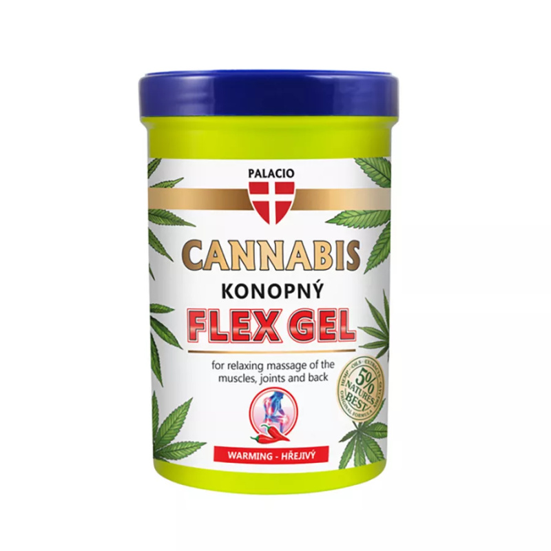 Palacio Konopný masážní Flex gel, hřejivý 380 ml