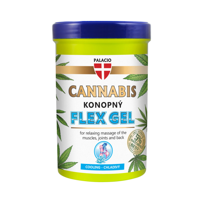 Palacio Konopný masážní Flex gel, chladivý 380 ml