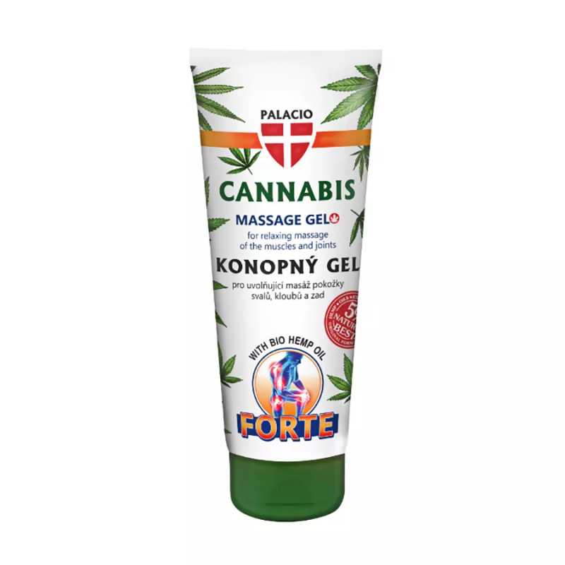 Palacio Konopný masážní gel FORTE, tuba, 200 ml