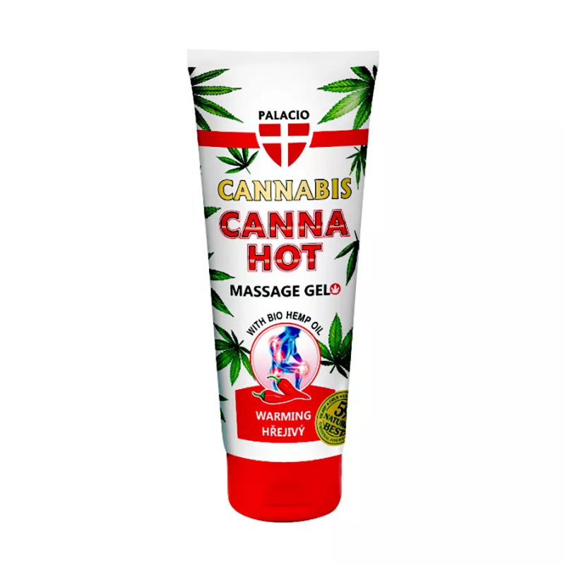 Palacio Konopný masážní gel hřejivý, tuba, 200 ml
