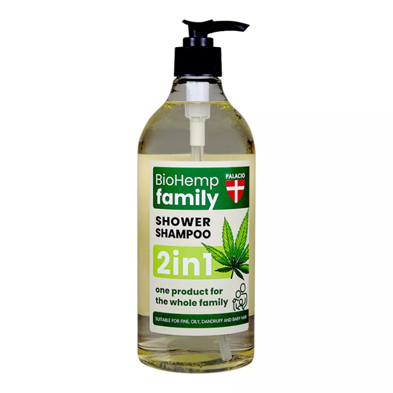 PALACIO BioHemp sprchový šampon pro celou rodinu 2v1, 750 ml