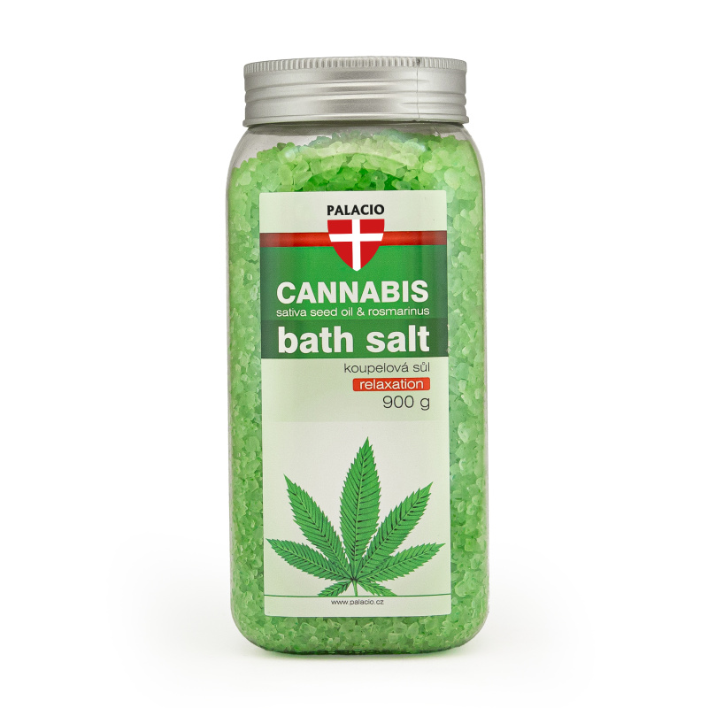 PALACIO Cannabis Rosmarinus koupelová sůl, 900 g