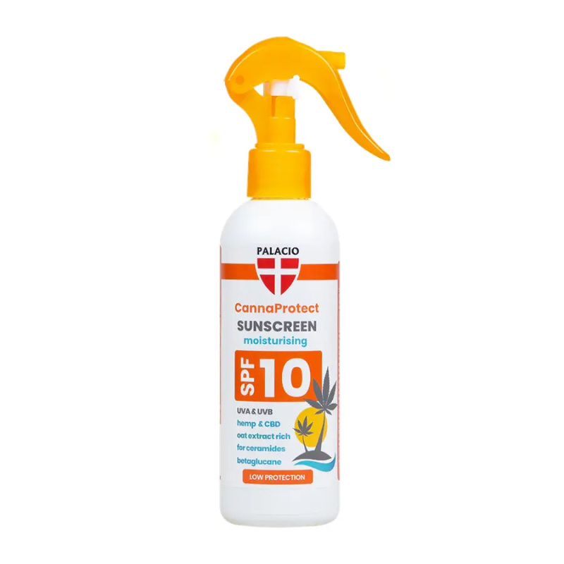 PALACIO CannaProtect - Opalovací mléko SPF10 s konopím, 200 ml