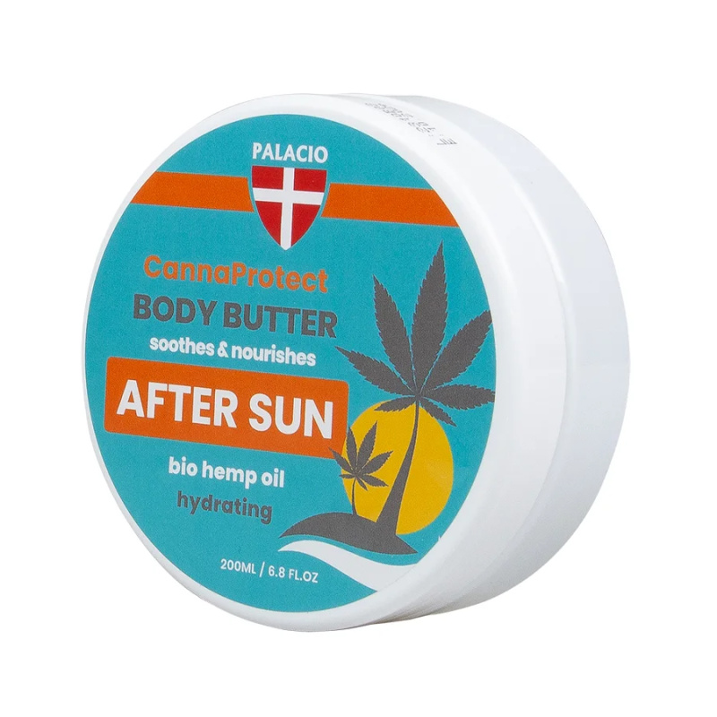 PALACIO CannaProtect - Tělové máslo po opalování after sun s konopím, 200 ml