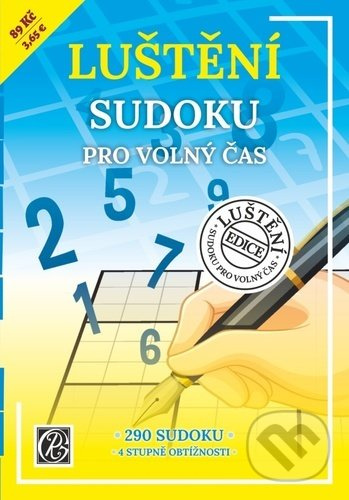 Luštění sudoku pro volný čas - kniha z kategorie Křížovky pro dospělé