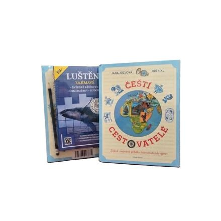 Balíček Čeští cestovatelé + křížovky s tužkou Glos - levné knihy