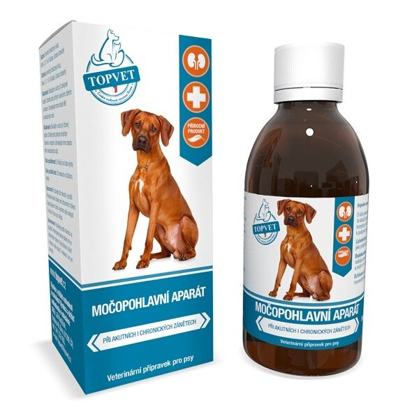 Močopohlavní aparát sirup pro psy TOPVET 200ml