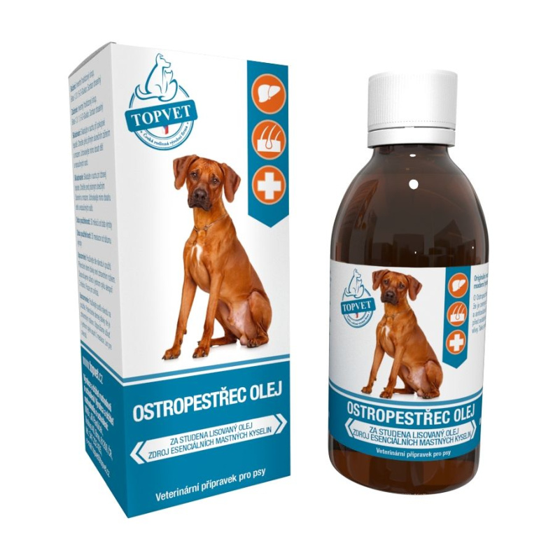 Ostropestřec olej Topvet 200ml